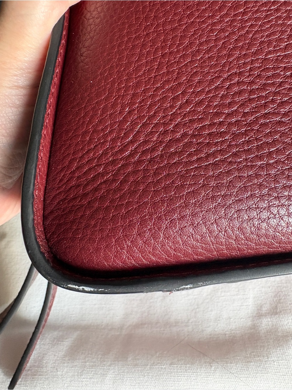 Burgundy Clementine Crossbody Bag - The Horse - Picture 10 of 11